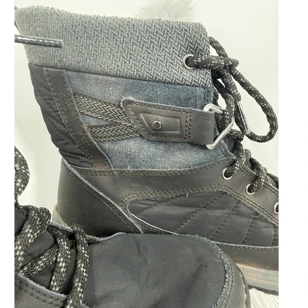 Columbia Meadows Shorty Omni-Heat Black Waterproof Winter Snow Boots‎ Women's 9